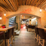 Interior of a modern urban restaurant